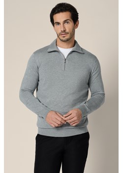 Sweter Szary z Wiskozą Lucan ze sklepu Lancerto S.A. w kategorii Swetry męskie - zdjęcie 188443572