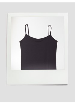 Reserved - Bawełniany top - czarny ze sklepu Reserved w kategorii Bluzki damskie - zdjęcie 188445770