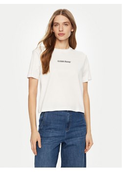 Guess Jeans T-Shirt W5RI42 K8HM0 Biały Regular Fit ze sklepu MODIVO w kategorii Bluzki damskie - zdjęcie 188445893