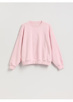 Reserved - Gładka bluza z bawełną - pastelowy róż ze sklepu Reserved w kategorii Bluzy damskie - zdjęcie 188445992