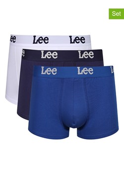 LEE Underwear Bokserki (3 pary) "Gannon" w kolorze granatowym, niebieskim i białym ze sklepu Limango Polska w kategorii Majtki męskie - zdjęcie 188446114