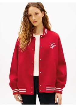 Tommy Hilfiger Damska wełniana kurtka bomber Kobiety czerwony jednolity ze sklepu vangraaf w kategorii Kurtki damskie - zdjęcie 188446620