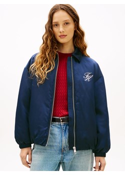 Tommy Hilfiger Damska kurtka bomber Kobiety Sztuczne włókno granatowy jednolity ze sklepu vangraaf w kategorii Kurtki damskie - zdjęcie 188446621