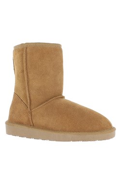 Gooce Skórzane botki zimowe "Fairfield" w kolorze jasnobrązowym ze sklepu Limango Polska w kategorii Śniegowce damskie - zdjęcie 188447123