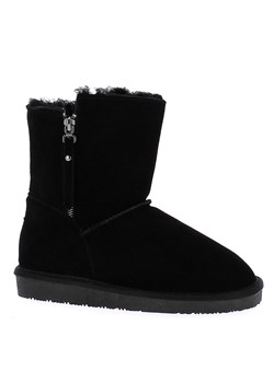Gooce Skórzane botki zimowe "Tempe" w kolorze czarnym ze sklepu Limango Polska w kategorii Śniegowce damskie - zdjęcie 188447254