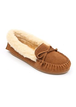 Gooce Skórzane mokasyny "Pippa" w kolorze jasnobrązowym ze sklepu Limango Polska w kategorii Mokasyny damskie - zdjęcie 188447321