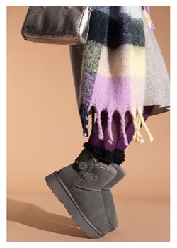 Gooce Skórzane botki zimowe "Crestone" w kolorze szarym ze sklepu Limango Polska w kategorii Śniegowce damskie - zdjęcie 188447674