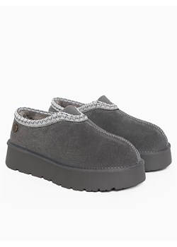 Gooce Skórzane botki zimowe "Wael" w kolorze szarym ze sklepu Limango Polska w kategorii Śniegowce damskie - zdjęcie 188447923