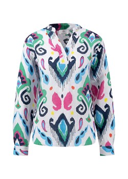 FYNCH-HATTON Lniana bluzka w kolorze białym ze wzorem ze sklepu Limango Polska w kategorii Bluzki damskie - zdjęcie 188448172