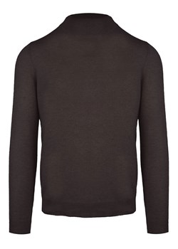 Malo Optimum Sweter "Lupetto" w kolorze ciemnobrązowym ze sklepu Limango Polska w kategorii Swetry męskie - zdjęcie 188448373