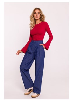 made of emotion Spodnie w kolorze niebieskim ze sklepu Limango Polska w kategorii Spodnie damskie - zdjęcie 188450421