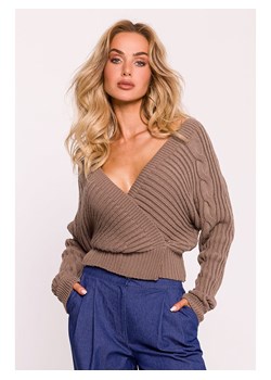 made of emotion Sweter w kolorze szarobrązowym ze sklepu Limango Polska w kategorii Swetry damskie - zdjęcie 188450442