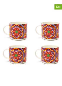 Trendy Kitchen by EXCÉLSA Kubki (4 szt.) "Puebla" w kolorze czerwonym - 290 ml ze sklepu Limango Polska w kategorii Dzbanki i zaparzacze - zdjęcie 188452261