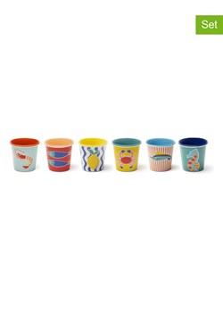 Trendy Kitchen by EXCÉLSA Filiżanki (6 szt.) "Corfu" ze wzorem do espresso - 90 ml ze sklepu Limango Polska w kategorii Dzbanki i zaparzacze - zdjęcie 188452291