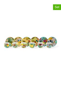 Trendy Kitchen by EXCÉLSA Filiżanki (6 szt.) ze wzorem do espresso  - 90 ml ze sklepu Limango Polska w kategorii Dzbanki i zaparzacze - zdjęcie 188452323