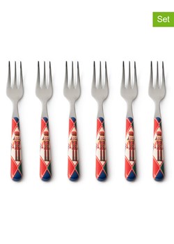 Trendy Kitchen by EXCÉLSA Widelce deserowe (6 szt.) ze wzorem ze sklepu Limango Polska w kategorii Sztućce - zdjęcie 188452364