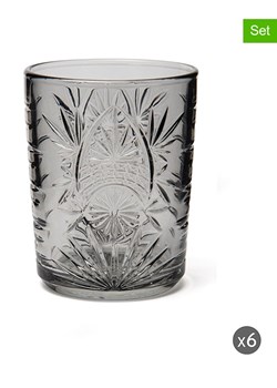 Trendy Kitchen by EXCÉLSA Szklanki (6 szt.) "Color Tumbler" w kolorze szarym - 350 ml ze sklepu Limango Polska w kategorii Naczynia - zdjęcie 188452412