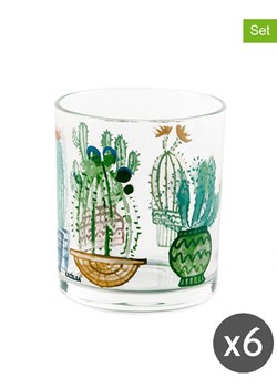 Trendy Kitchen by EXCÉLSA Szklanki (6 szt.) "Cactus"  ze wzorem - 250 ml ze sklepu Limango Polska w kategorii Naczynia - zdjęcie 188452572