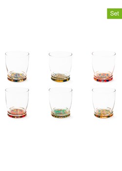 Trendy Kitchen by EXCÉLSA Szklanki (6 szt.) "Trinacria" ze wzorem - 340 ml ze sklepu Limango Polska w kategorii Naczynia - zdjęcie 188452621