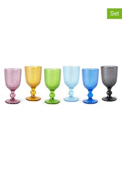 Trendy Kitchen by EXCÉLSA Kieliszki (6 szt.) w różnych kolorach do wina - 350 ml ze sklepu Limango Polska w kategorii Naczynia - zdjęcie 188452692