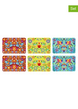 Trendy Kitchen by EXCÉLSA Podkładki stołowe (6 szt.) "Mexican Flowers" ze wzorem - 43 x 28,5 cm ze sklepu Limango Polska w kategorii Podkładki na stół - zdjęcie 188452782
