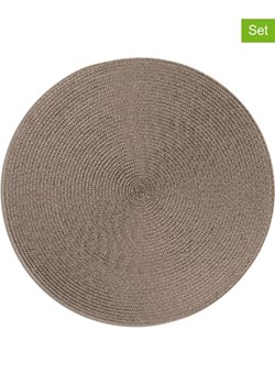 Trendy Kitchen by EXCÉLSA Podkładki stołowe (6 szt.) "Round" w kolorze szarym - Ø 36 cm ze sklepu Limango Polska w kategorii Podkładki na stół - zdjęcie 188452800