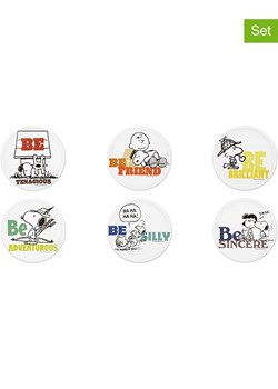 Trendy Kitchen by EXCÉLSA Podkładki stołowe (6 szt.) w kolorze białym ze wzorem - Ø 30,5 cm ze sklepu Limango Polska w kategorii Podkładki na stół - zdjęcie 188452814