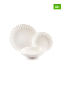 Trendy Kitchen by EXCÉLSA 18-częściowy zestaw talerzy "Elisir" w kolorze białym ze sklepu Limango Polska w kategorii Naczynia - zdjęcie 188452864