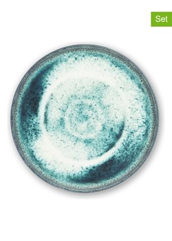 Trendy Kitchen by EXCÉLSA Talerzyki deserowe (6 szt.) "Atena" w kolorze turkusowym - Ø 20 cm ze sklepu Limango Polska w kategorii Naczynia - zdjęcie 188452933