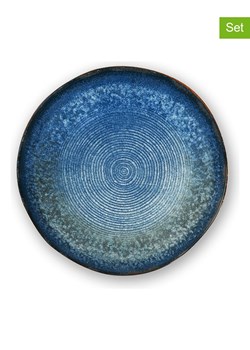 Trendy Kitchen by EXCÉLSA Talerzyki deserowe (6 szt.) "Poseidone" w kolorze niebieskim - Ø 20 cm ze sklepu Limango Polska w kategorii Naczynia - zdjęcie 188452964