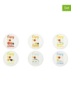 Trendy Kitchen by EXCÉLSA Talerze (6 szt.) "Enjoyable" ze wzorem do pizzy - Ø 31 cm ze sklepu Limango Polska w kategorii Naczynia - zdjęcie 188453081