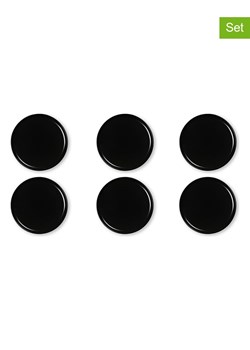 Trendy Kitchen by EXCÉLSA Talerzyki deserowe (6 szt.) "Nordic" w kolorze czarnym - Ø 20 cm ze sklepu Limango Polska w kategorii Naczynia - zdjęcie 188453104