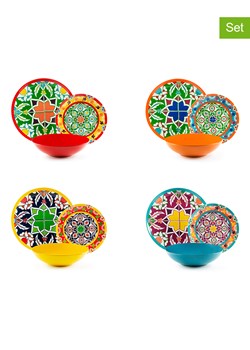 Trendy Kitchen by EXCÉLSA 12-częściowy zestaw talerzy "Bazar Medina" ze wzorem ze sklepu Limango Polska w kategorii Naczynia - zdjęcie 188453233