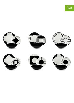Trendy Kitchen by EXCÉLSA 18-częściowy zestaw talerzy "Agora" w kolorze czarno-białym ze sklepu Limango Polska w kategorii Naczynia - zdjęcie 188453283