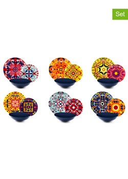 Trendy Kitchen by EXCÉLSA 18-częściowy zestaw talerzy "Venice" ze wzorem ze sklepu Limango Polska w kategorii Naczynia - zdjęcie 188453310