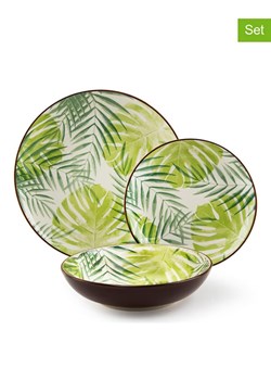 Trendy Kitchen by EXCÉLSA 18-częściowy zestaw talerzy "Panama" w kolorze zielonym ze sklepu Limango Polska w kategorii Naczynia - zdjęcie 188453384
