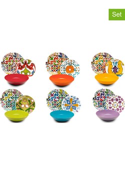 Trendy Kitchen by EXCÉLSA 18-częściowy zestaw talerzy ze wzorem ze sklepu Limango Polska w kategorii Naczynia - zdjęcie 188453451