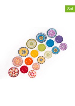 Trendy Kitchen by EXCÉLSA 18-częściowy zestaw talerzy "Chic" ze wzorem ze sklepu Limango Polska w kategorii Naczynia - zdjęcie 188453473