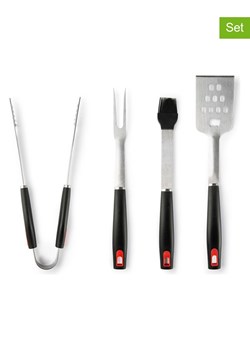 Trendy Kitchen by EXCÉLSA 4-częściowy zestaw "BBQ" w kolorze czarnym ze sklepu Limango Polska w kategorii Akcesoria kuchenne - zdjęcie 188453632