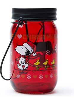 Trendy Kitchen by EXCÉLSA Lampion "Peanuts" w kolorze czerwonym - wys. 13 x Ø 7,5 cm ze sklepu Limango Polska w kategorii Świeczniki - zdjęcie 188453713