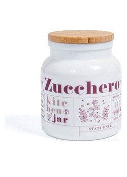 Trendy Kitchen by EXCÉLSA Cukierniczka "Victoriana" w kolorze biało-brązowym - 1 l ze sklepu Limango Polska w kategorii Pojemniki kuchenne - zdjęcie 188453760
