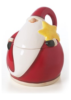 Trendy Kitchen by EXCÉLSA Pojemnik w kolorze czerwono-białym na ciastka - 14 x 18,5 x 15 cm ze sklepu Limango Polska w kategorii Pojemniki kuchenne - zdjęcie 188453771