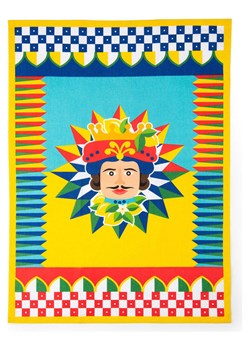 Trendy Kitchen by EXCÉLSA Ściereczka "Sicilian Rhapsody" w kolorze żółto-turkusowym - 70 x 50 cm ze sklepu Limango Polska w kategorii Ścierki kuchenne - zdjęcie 188453811