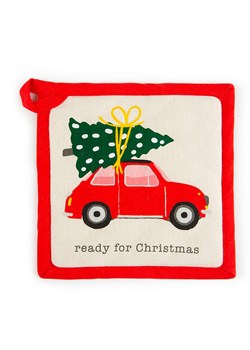 Trendy Kitchen by EXCÉLSA Łapka kuchenna w kolorze kremowo-czerwonym - 20 x 20 cm ze sklepu Limango Polska w kategorii Tekstylia kuchenne - zdjęcie 188453841