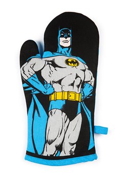 Trendy Kitchen by EXCÉLSA Rękawica kuchenna "Supereroi" w kolorze czarno-błękitnym - 32 x 18 cm ze sklepu Limango Polska w kategorii Tekstylia kuchenne - zdjęcie 188453863