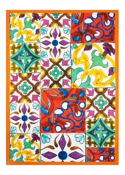 Trendy Kitchen by EXCÉLSA Ściereczka "Lisbona" ze wzorem do naczyń - 70 x 50 cm ze sklepu Limango Polska w kategorii Ścierki kuchenne - zdjęcie 188453873