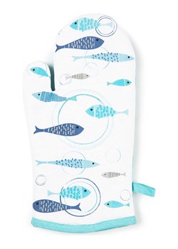 Trendy Kitchen by EXCÉLSA Rękawica kuchenna "North Sea" w kolorze turkusowym - 32 x 18 cm ze sklepu Limango Polska w kategorii Tekstylia kuchenne - zdjęcie 188453892