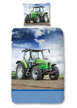 Good Morning Komplet pościeli flanelowej "Strong" w kolorze niebiesko-zielonym ze sklepu Limango Polska w kategorii Pościel dziecięca - zdjęcie 188454114