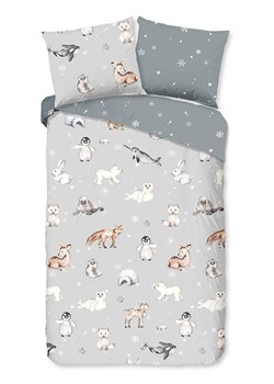 Good Morning Komplet pościeli flanelowej "Cira" w kolorze szarym ze sklepu Limango Polska w kategorii Pościel dziecięca - zdjęcie 188454210