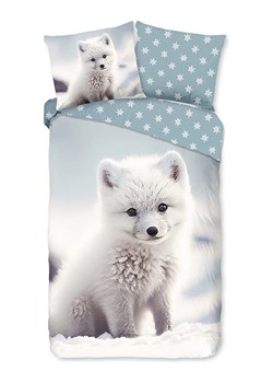 Good Morning Komplet pościeli flanelowej "Toss" w kolorze biało-błękitnym ze sklepu Limango Polska w kategorii Pościel dziecięca - zdjęcie 188454230